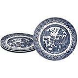ChurchillChinaRoyalWessexBlueWillow63/4-InchBreadandButterPlates,Setof4