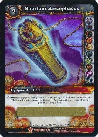 World of Warcraft Spurious Sarcophagus Loot by Firestorm Cards