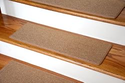 Dean Carpet Stair Treads 23" x 8" - Gold - set of 13