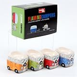 This Set of 4 Camper Van T Lite Holders Looks Great Even When Its Not Lit - Fab Fun Gift, Very Retro! Great Smiley Gifts For Everyone Especially Camper Van Lovers