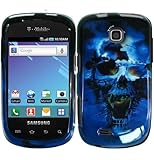 For T-Mobil Samsung Dart T499 Accessory - Blue Skull Design Hard Case Proct ....