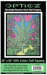 Opticz Leaf Magic Blacklight Reactive Tapestry