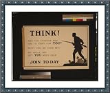 Historic Print (S): Think! Are you content for him to fight for you? Won't you do your bit? We shall win but