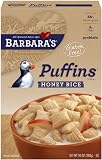Barbara's Bakery Puffins Cereal, Honey Rice, 10-Ounce Boxes (Pack of 6)