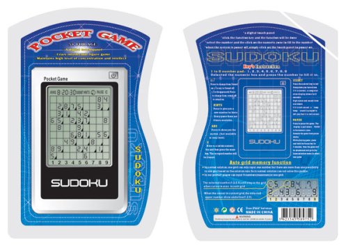 Electronic Sudoku Touch Screen PDA Handheld Puzzle Game Logic with Backlight