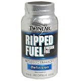 TwinLab Ripped Fuel Metabolic Enhancer, Definition, Ephedra Free, Capsules, 200-Count Bottle