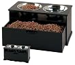 Pet Goods Dynasty Double Diner Raised Feeding Station with 3 Quart Bowls