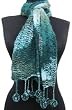 Handmade Lightweight Baby Alpaca Natural Fiber Scarf - Vintage Teal Mist
