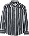 Guess Boys 8-20 Long Sleeve Gunner Stripe Shirt With Embroidery