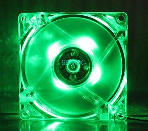 RiteCool Green LED Case Fan 120mm 12v DC Computer Desktop Fan