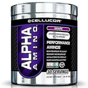 Cellucor Alpha Amino BCAA Powder Hydration Grape G3 Chrome Series, 30 Count
