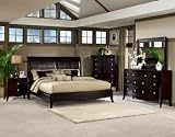 Bedroom Furniture Set in Merlot Finish - 138-BDRM-SET