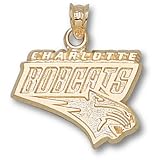 Logoart Charlotte Bobcats 5/8 10Kt Pendant