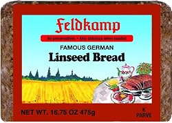 Feldkamp Linseed Bread, 16.75-Ounce Vacuum Packs (Pack of 12)