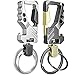 Exsun 2 Pack Key Chain with Bottle Opener Heavy Duty Carabiner Car Keychains Management for Men and Women