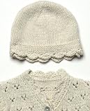 Organic Cotton Crochet Trim Hat Pistachio 3-6M