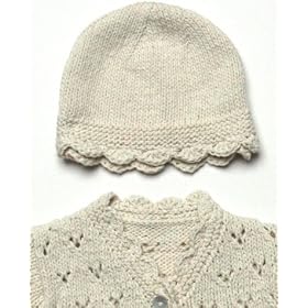 Organic Cotton Crochet Trim Hat Pistachio 3-6M