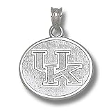 Univ Of Kentucky Uk Oval 5/8 Pendant (Silver)