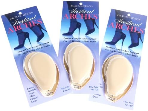 Instant Arches Women's 3 Pack Foam Arch Insoles