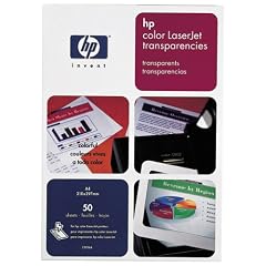 HP Laser-Transparentfolien Farbe und Monochrom (50 Blatt/A4/210 x 297 mm)