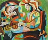 20X24 inch Pablo Picasso Oil Painting Repro King&Queen