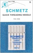 Schmetz Self Threading Machine Needles 5/Pk- Size 12/80