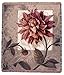 Red Dahlia Flower Mid-Size Deluxe Tapestry Throw Blanket USA Made