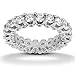 14K White Gold Round Cut Diamond Eternity Ring: Anniversary (2.50ct.tw, HI Color, SI2-3 Clarity)