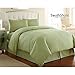 Southshore Fine Living, Inc. Oversized Queen Duvet Cover Set Soft, Stain-Resistant Includes 1 Duvet Cover with Zipper Closure & 2 Pillow Shams Machine Washable Full/Queen Bedding Set, Sage Green