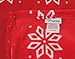 CaliTime Super Soft Throw Blanket for Bed Sofa Couch, Cozy Warm Flannel Fleece Christmas White Reindeer Snowflakes, Red, King