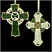 Set Of 2 Irish Blessing St. Patrick Cross Christmas Ornaments