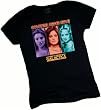 "Colonial Babes Rule!" - Battlestar Galactica (Original Series) Crop Sleeve Fitted Juniors T-Shirt