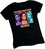 "Colonial Babes Rule!" - Battlestar Galactica (Original Series) Crop Sleeve Fitted Juniors T-Shirt