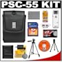 Canon PowerShot PSC-55 Deluxe Leather Compact Case + NB-5L Battery + 2GB Card + Tripod + Accessory Kit for SD990 IS, SD950 IS, SD890 IS, SD880 IS, SD850 IS, SD790 IS Digital Cameras