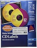 Avery CD Labels, Matte White, 40 Disc Labels and 80 Spine Labels (8692)