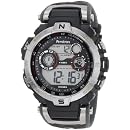 Armitron Men's 408231RDGY Silver-Tone and Black Chronograph Digital Sport Watch