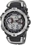 Armitron Men's 408231RDGY Silver-Tone and Black Chronograph Digital Sport Watch