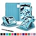 Fire HD 6 2014 Case, rooCASE Dual View Fire HD 6 Folio Case Cover with Stand [Supports Auto Sleep/Wake Feature] for Amazon Fire HD 6 2014, Blue