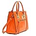 Dasein Structured Patent Faux Leather Satchel