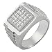 Rolex style men's diamond ring.