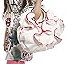 MG Collection Alvery Ruffles Double Handle Statement Tote Purse, White, One Size