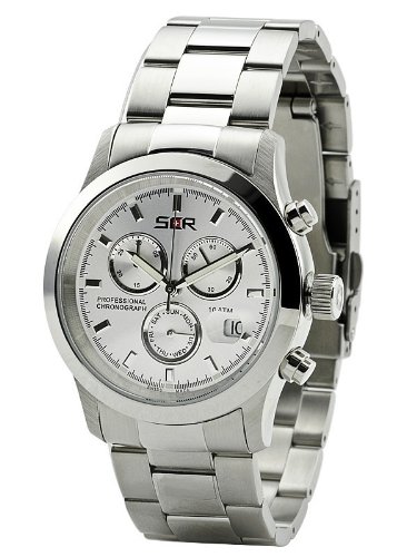 Swiss Code Red Caliber Silver Chronograph for Him Swiss Made