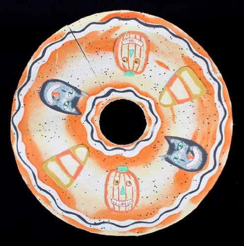 Vintage Look Folk Art Mini Painted Halloween Tree Skirt