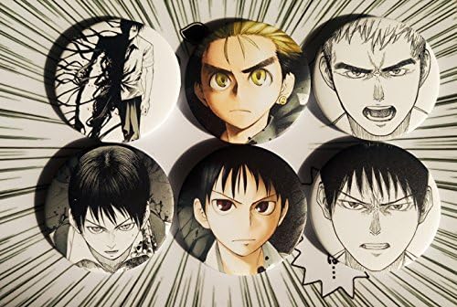 Cool 2.95 Inch Big Tinplate Badge Button Key Chain Key Ring Schoolbag Ornament Coat Chain for Anime Ajin NagaiKei Cos Gift