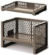【Amazon.co.jp限定】e-RACK ブラウン Mセット(ラックMブラウン1個+トレーMブラウン1個お買い得セット)
