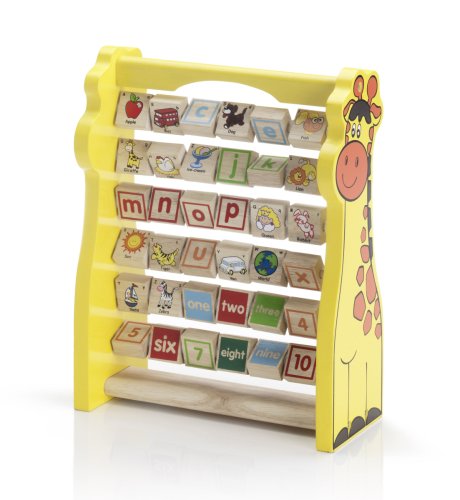 Wooden Giraffe Alphabet Frame