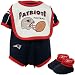 Reebok New England Patriots Navy Blue Newborn Mesh Bib & Booties Set