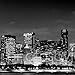 PHOTOSBYJON Chicago Skyline UNFRAMED Photo Print Night Black & White B&W BW 11.75 inches x 36 inches Photographic Panorama Print Photo Picture Standard Size