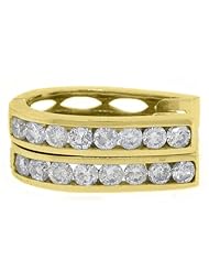 1.66 Carat Round Diamond Hoop Earrings