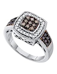0.50CT COGNAC DIAMOND FASHION RING